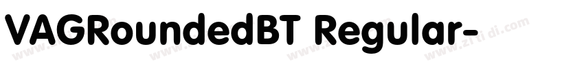 VAGRoundedBT Regular字体转换